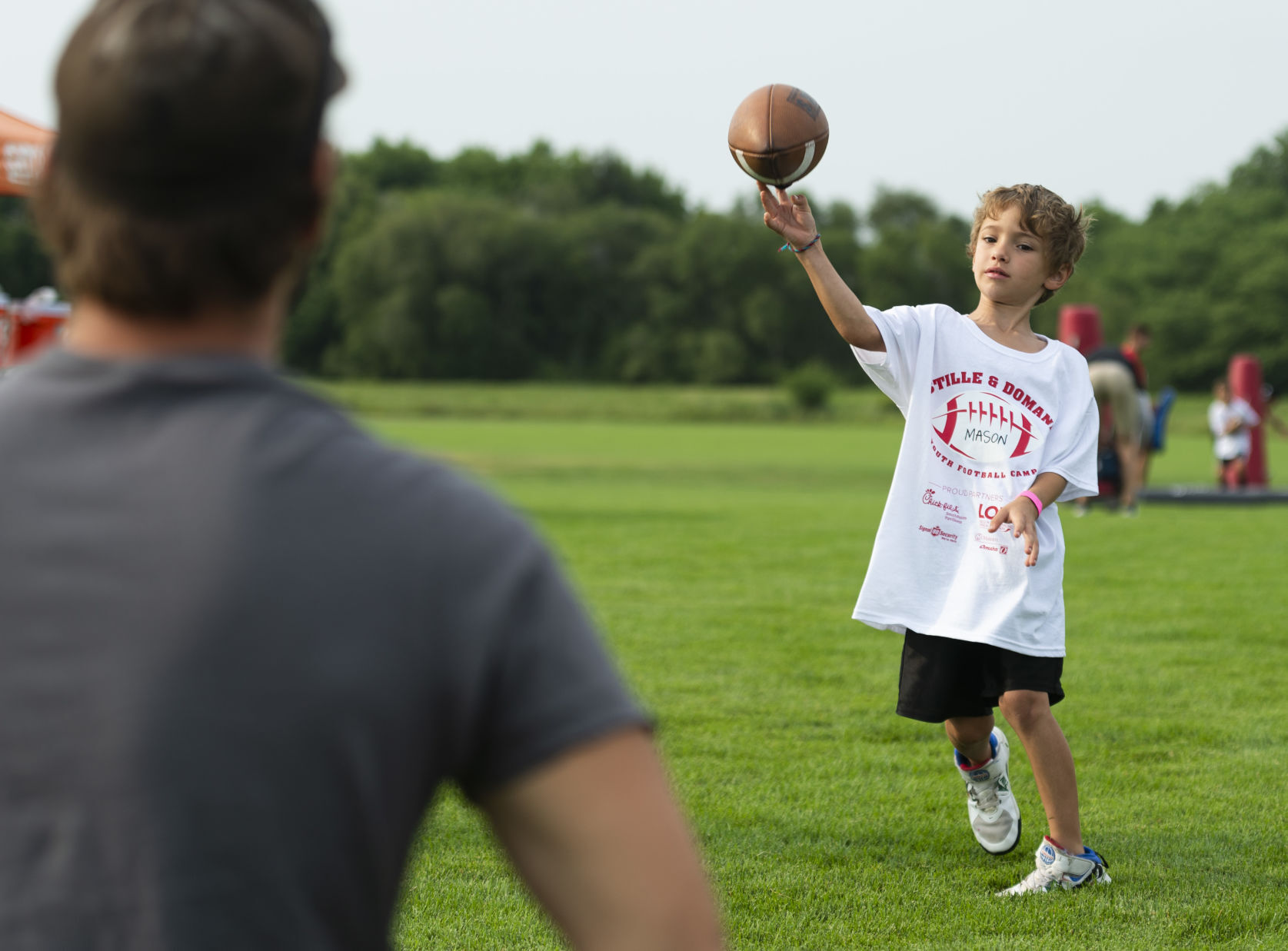 Stille and Domann youth football camp, 7.17